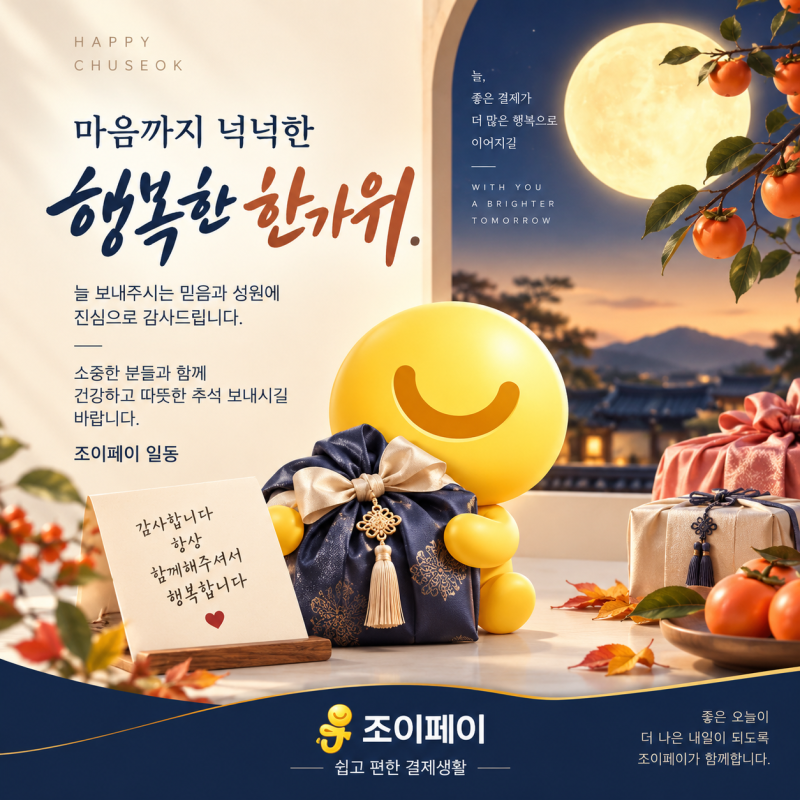 조이페이 추석 연휴 즉시송금 안내 하단 배너